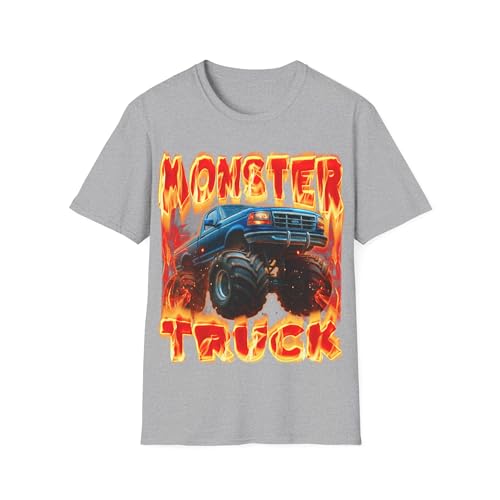 T-shirt Monster Truck Lover graphique confortable qui ne se déforme pas