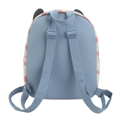 Disney Stitch Applique Character Head Pink Dress Pattern 10.6" Mini Backpack4