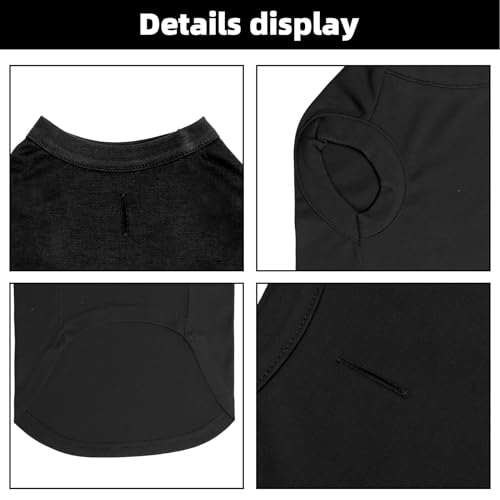 Bingpet BA1001_PRINT SECURITY_XL_F2 Security Dog Shirts,Soft Cotton Puppy Tshirt,Breathable Lightweight Dog Costumes Tank Top Vest,Machine Washable Stretchy Dog Clothes thumb #4
