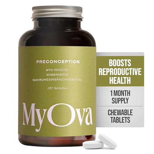 Myova Preconception - Fertility Boosting Pcos Supplement - 30-Day Supply - 2000Mg Myo-Inositol & 400Ug Folate For Pcos Support - Prenatal Vitamins For