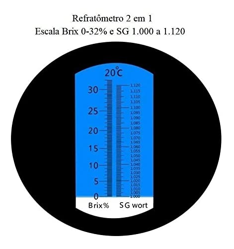 Refratômetro Brix Fruta Caldo Café Sucos Cerveja Óleo