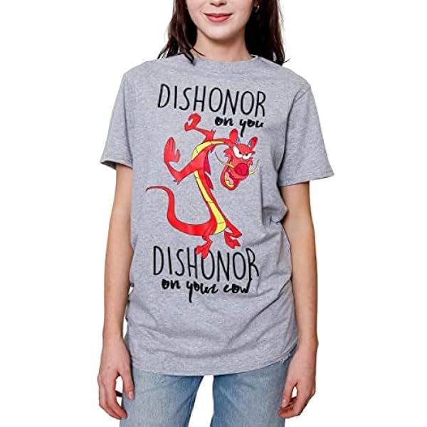 Disney Mulan Mushu Dishonor On Your Cow Disneyland - Camiseta para adultos