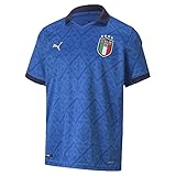 Team Power Blue-Peacoat PUMA FIGC Home Replica Camiseta fútbol, Niños, Team Power Blue/Peacoat, 152
