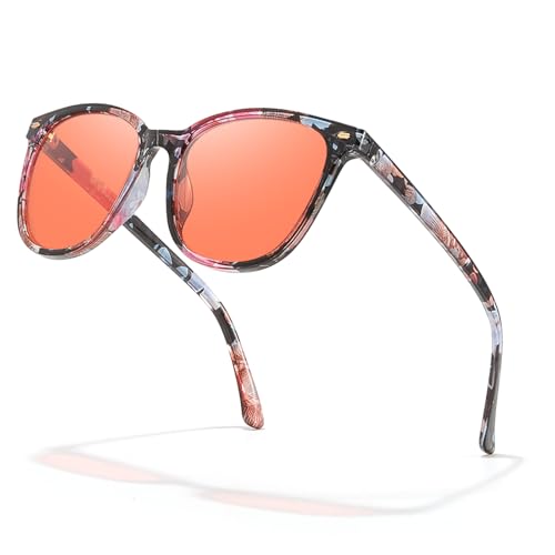 Image of IGnaef Amber Sleep Blue Light Blocking Glasses, Classic Square Computer Gaming Glasses Anti Eyestrain & UV Glare BL1851