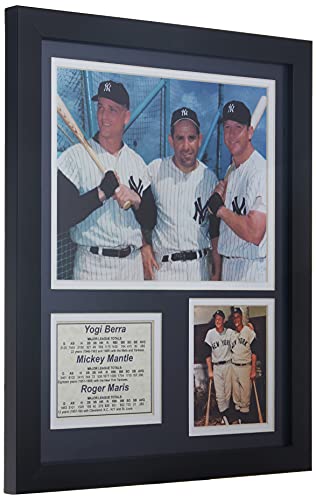 Legends Never Die New York Yankees 2009 Baseball World Series Core 4 Collectible, Framed Photo Collage Wall Art Decor - 12"x15" (11128U) - Image 4