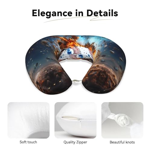 Almohada u-shaped viscoelástica para viaje y cuello miniatura 3