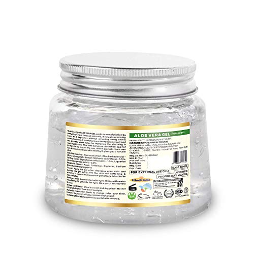 Image of Khadi Organique Aloe Vera Gel for Face | Hydrating, Soothing & Moisturizing Pure & Natural Aloe Vera Anti-Acne Gel Moisturizer for Dark Circles | For Women & Men of All Skin Types - 200gm