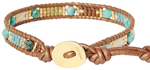 Chan Luu Turquoise Mixed Stones Aztec Wrap Bracelet #TOP1