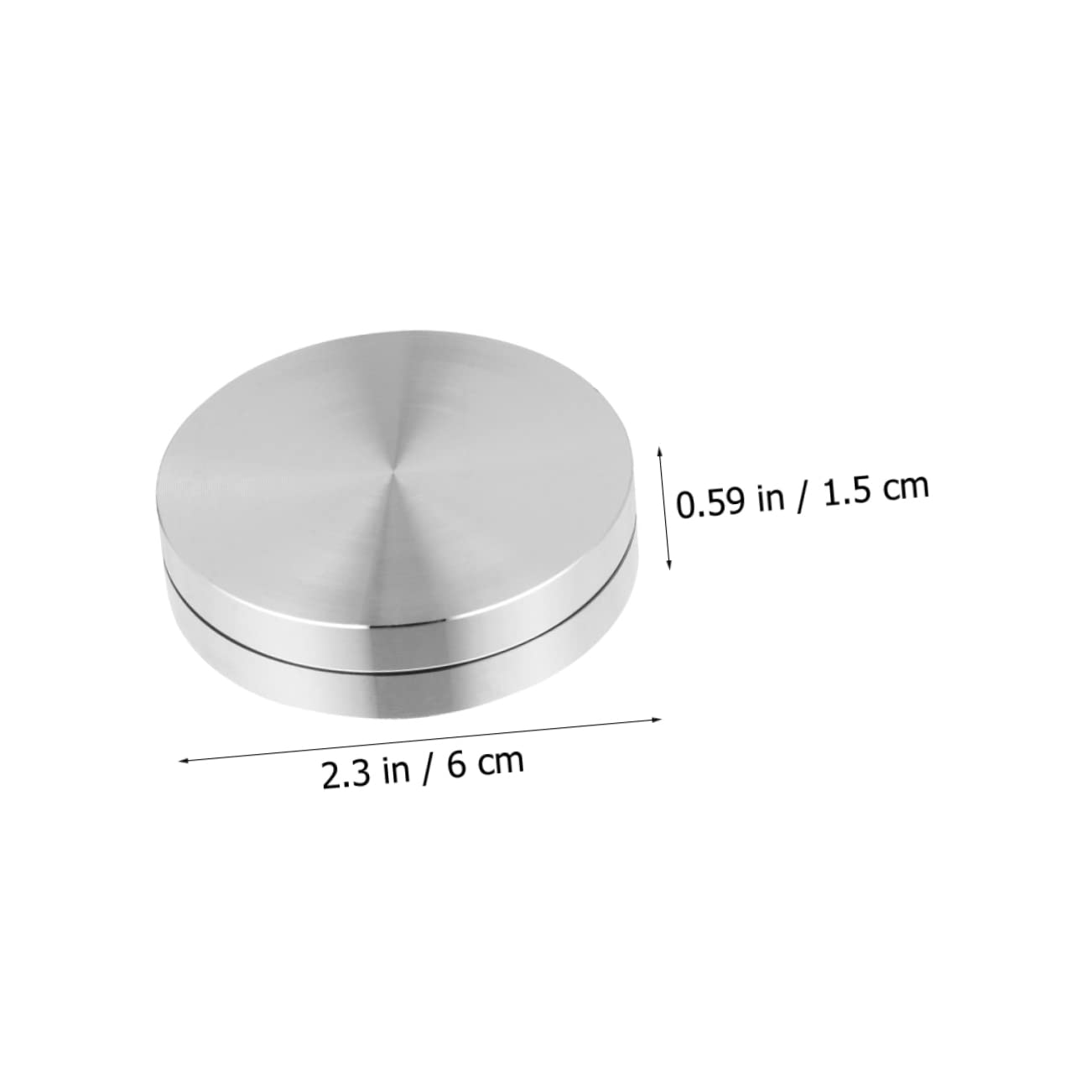 Ciieeo 3 Set Di Cuscinetti Per Giradischi Da Tavolo Base Per Giradischi in Materiale in Lega Di Alluminio Per Espositore Piatto Per Servire Torte 2 Pezzi * 3