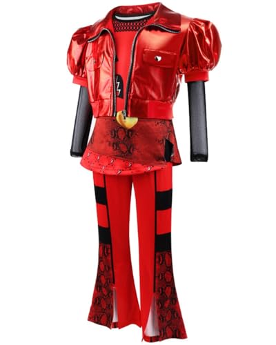 Disfraz Rise of Red para niñas 5-14 años 4 piezas rojo miniatura 3