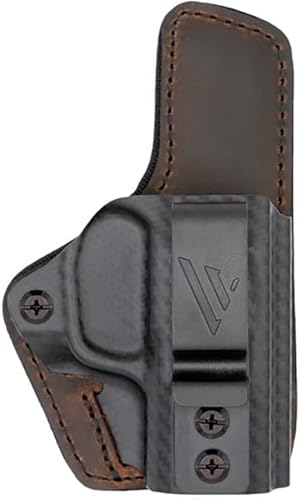 Versacarry CFC211SHD: Comfort Flex Custom Holster - Iwb - Polymer/Brown Hybrid - Size M&P Shield