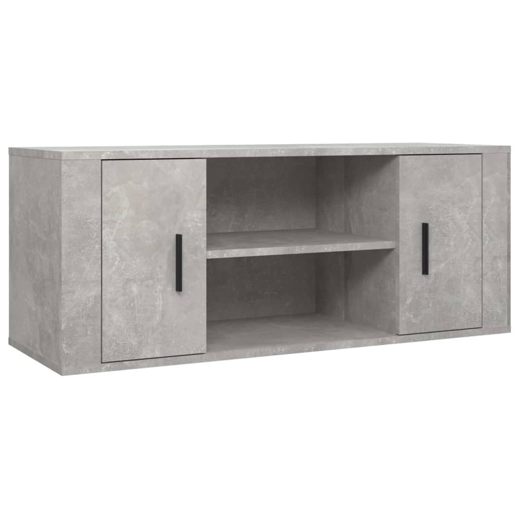 vidaXL Mobile per TV Grigio Cemento 100x35x40 cm Legno Multistrato