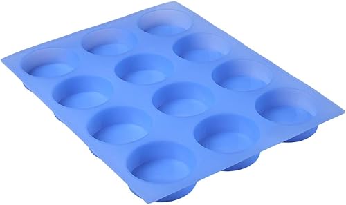 Miniatura 2 de Jet Lag Molde de jabón redondo de silicona de 4 onzas molde redondo de silicona de 3 pulgadas para jabón moldes de jabón individuales gruesos con