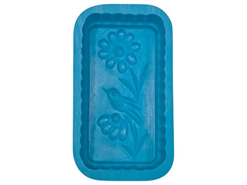 Moule à beurre en silicone (fleur II, rectangulaire), contenu : 250 g, beurre avec motif à faire soi-même, idée cadeau, pour la prochaine fête Cover