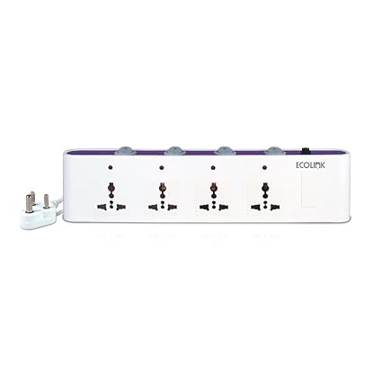 Ecolink Guardian Liberty Spike Guard 4 Socket 4 Switch 6A || Pack of 1