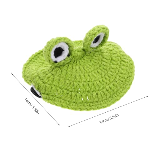 Parliky Handmade Tortoise Winter Sweater for Small Animals with Frog Shape, Woolen Yarn Material and Elastic Strap, for Turtle Christmas Photo Shoot and Daily Wear