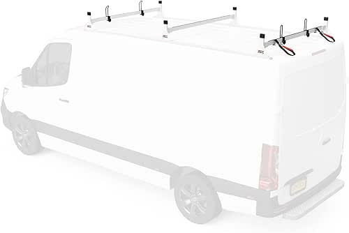 Vantech H1 3 Bar Low Profile Ladder roof Rack, Low