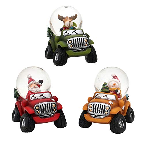 Dekohelden24 Sfera di neve Cars in arancione con