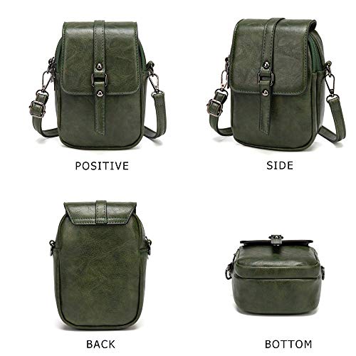 Image of myfriday Vintage Crossbody Phone Bag for Women, Small PU Leather Shoulder Purse and Handbag