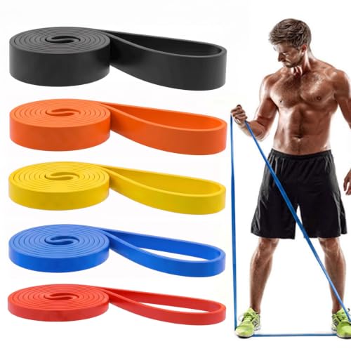 Image of Resistance Bands, Pull Up Assist Bands - Workout Bands, Eexercise Bands, Long Resistance Bands Set for Working Out, Fitness, Training, Physical Therapy for Men Women