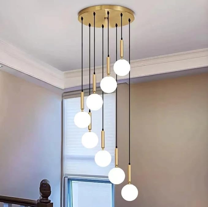 Chandelier for Bedroom, Low Height Jhumar for Living Room, Kitchen etc. (Gold)-image-35