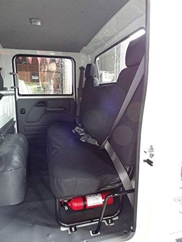 2006-2021 Isuzu NPR, Durafit Heavy-Duty Waterproof Endura Exact Custom-Fit Seat Covers in Endura Fabric (Front and Rear Seats 40/60 Split Bench Front and Solid Bench Rear Seat, IS2-XD3C Camo Endura)