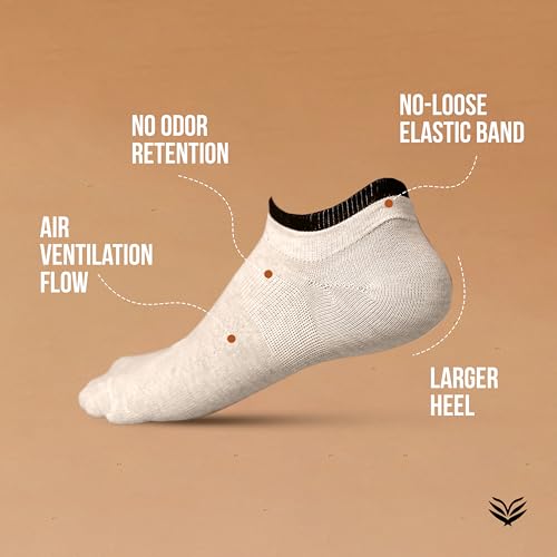 Sockscarving Feel The Comfort 8 Pairs Pure Premium Cotton Socks Multicolour Men & Women Ankle Length Socks Durable Free Size All Season, Soft Breathable, Daily Use Anti Odur Sweat Free Anti Slip