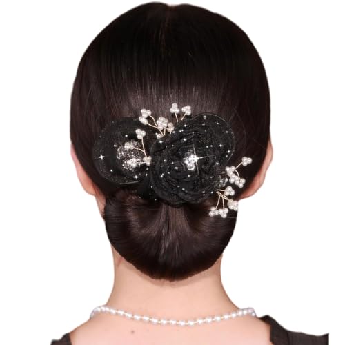 Flower Deft Bun Maker, Hair Bun Maker for Long Hair, Full Star Flower Hai𝐫 Accessories Buns Makers for Women Girls (B)