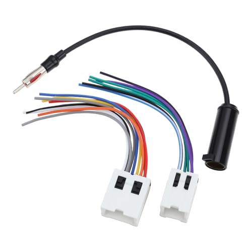 ECSiNG Faisceau de câblage autoradio stéréo avec connecteur d'antenne compatible avec Nissan Frontier 1998-2012