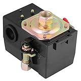 morytrade エアー コンプレッサー スイッチ 圧力スイッチ プレッシャースイッチ AC220V 15A 0.55-0.8MPA （サイドスイッチ 1P)