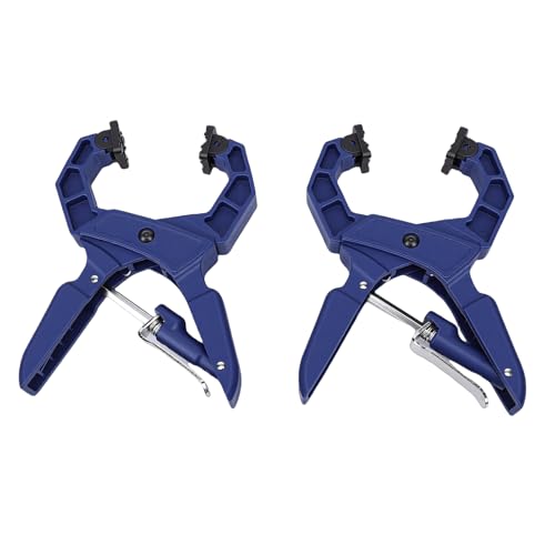 Abrazaderas de mano con trinquete Emoshayoga de 2 piezas para talleres de carpintería casera 4