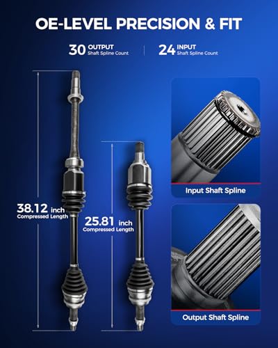 Image of KAX Front CV Axle Shaft Assembly 665265 665279 for Toyota & Lexus