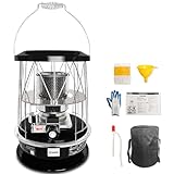 石油ストーブ 対流型 灯油ストーブ キャンプ アウトドア 急速加熱 防寒対策 屋内屋外 一台で多機能 対震自動消火装置 コンパクト持ち運び便利アウトドアストーブ タンク容量4.5L省エネ 小型 電源不要 防災用 付属品付き 収納袋 灯芯 手袋 漏斗 給油用ホース 取扱説明書 (黒)