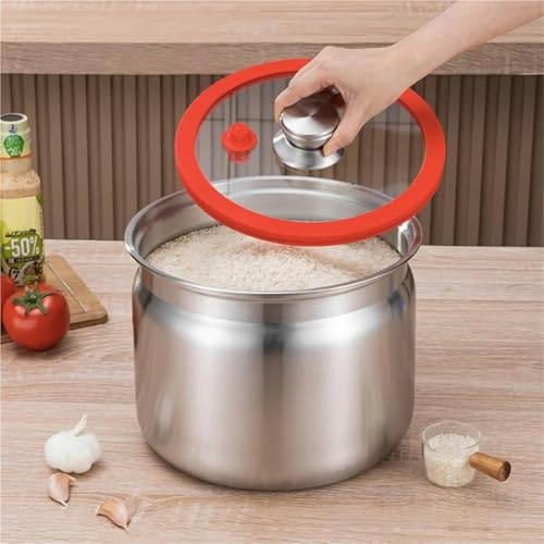 Récipient stockage grains café 5L avec soupape échappement inox