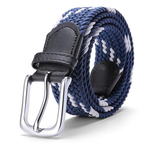 YTR6TW Men Women Casual Belts Woven Canvas Elastic All-Match Pants Belt2