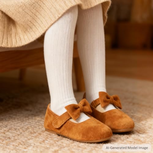 Image of Felix & Flora Toddler Flower Girl Dress Shoes - Girl Ballet Flats Party School Shoes Wedding