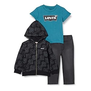 Levi’s Kids Lvb T-shirt met capuchon voor baby’s