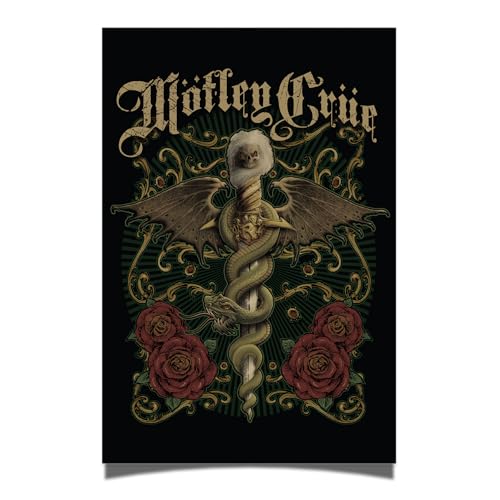 Desert Cactus Motley Crue Poster 11 x 17 Inch Room...