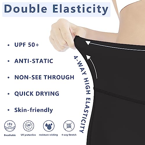 Girls Biker Shorts Kids Yoga Shorts High Waisted Spandex Athletic Running Volleyball Shorts with Pockets3