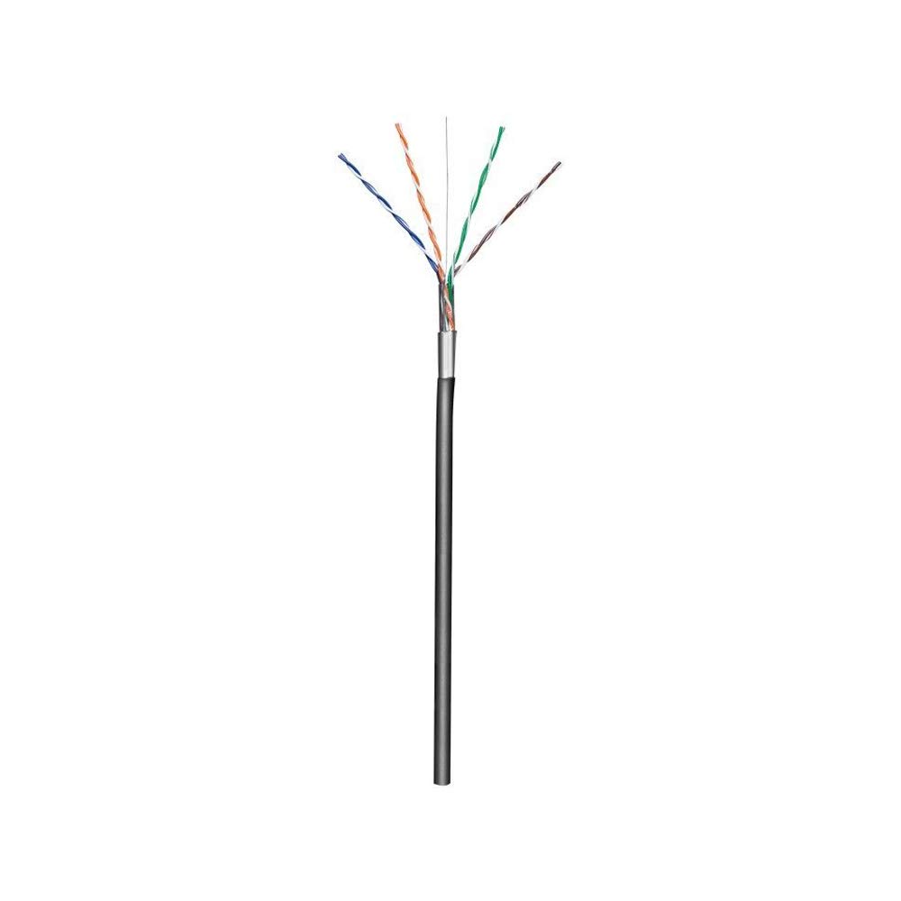Goobay 57294 CAT 5e Outdoor Network Cable, F/UTP, Black, 100m Cable Length
