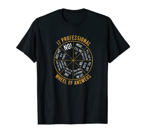 IT Professional Rueda de respuestas - Técnico Camiseta