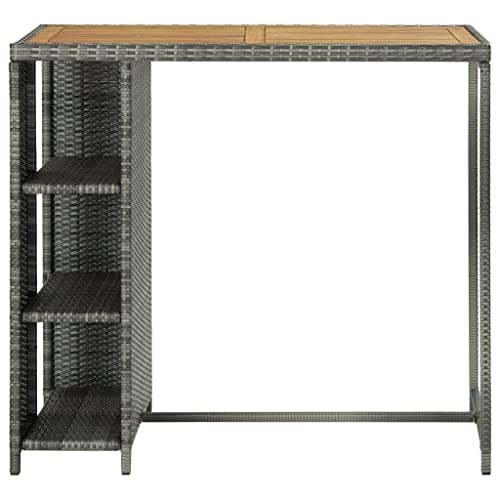Table de bar 120x60x110 cm stable pour optimiser l'espace salon - 2
