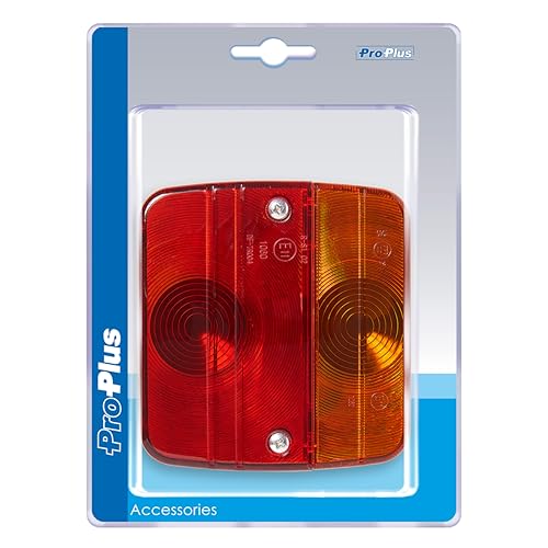 ProPlus 343603S Feu arrière 4 Fonctions Inclus Ampoules, 98x104 mm Rouge/Noir