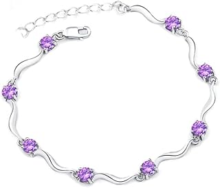 925 Sterling Silver Bracelet Made With Shiny White Zirconia For Women Durability and nice