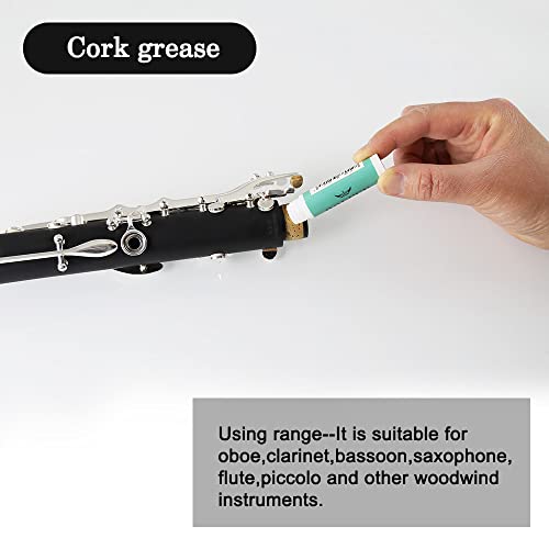 Clarinet Cleaning cleaner Care Maintenance Kit,Key Oil,Cork Grease,Swab,Cleaning Cloth,Thumb Rest,Mouthpiece Brush,Screwdriver