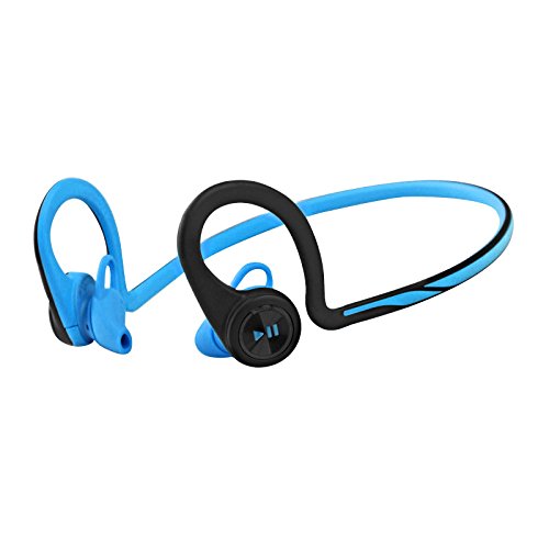 Plantronics BackBeat Fit Bluetooth Headphones - Blue (Renewed)