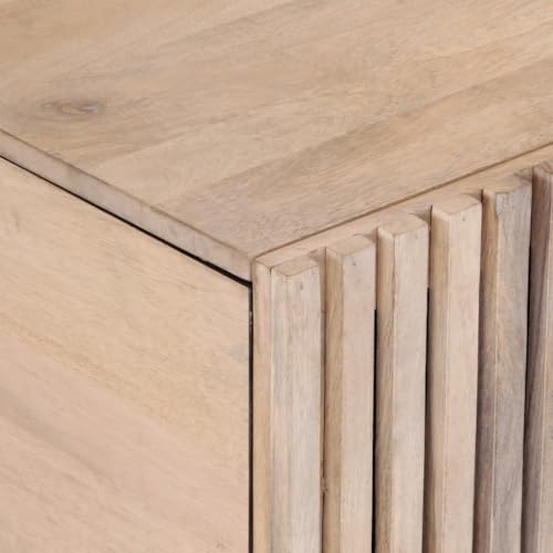 Table de canapé en bois massif 80cm pour optimiser le rangement - 8