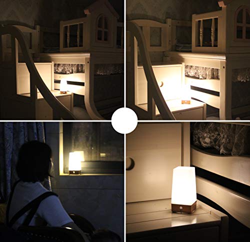 Gagaya Portable Pir Motion Sensor Retro Led Night Light, Wireless Battery Operated Moving Table Lamp For Kids Room, Nursery, Child House, Living, Bedroom, Hallway, Stair, Kitchen (Silver Square) #TOP7