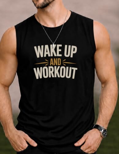 Image of JUGULAR Tank Tops Sleeveless T-Shirt for Men Gym Wear Vest Printed Stylish Round Neck Running for Sports Workout Fitness & Casual or Beach Wear