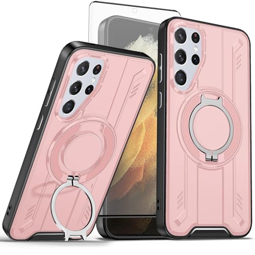 Coque Samsung S21 Ultra rose LS protection silicone fine